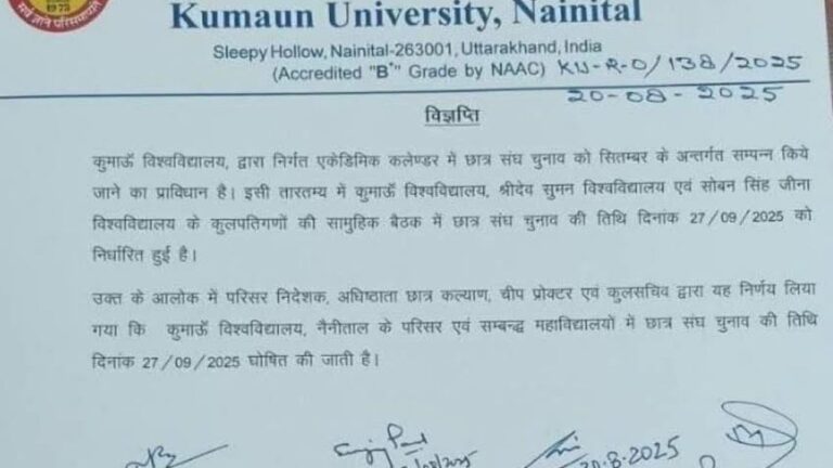 Kumaun University student election