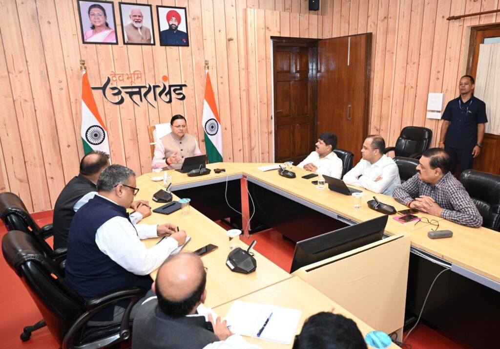 cm dhami meeting