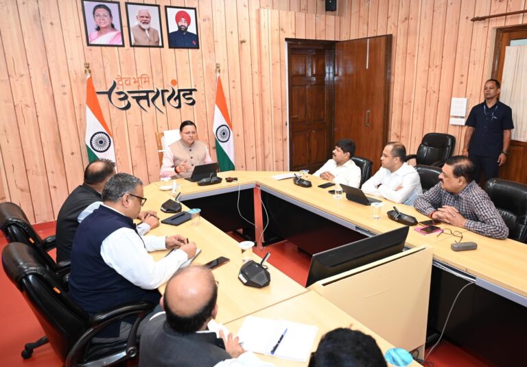 cm dhami meeting