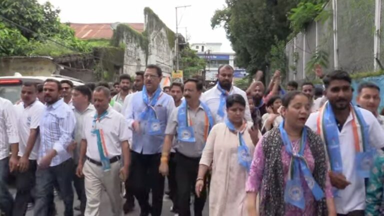 nsui protest in dehradun
