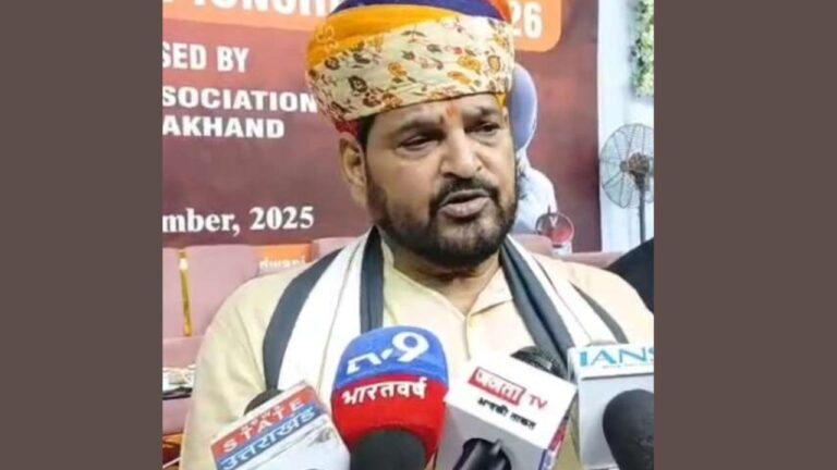 हल्द्वानी में बृजभूषण शरण सिंह का ट्रंप पर विवादित बयान