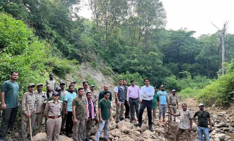कार्बेट टाइगर रिजर्व में घायल हाथिनी की मौत