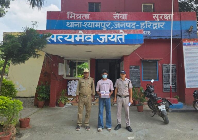 हरिद्वार पुलिस ने तमंचे संग रील बनाने वाले युवक को दबोचा