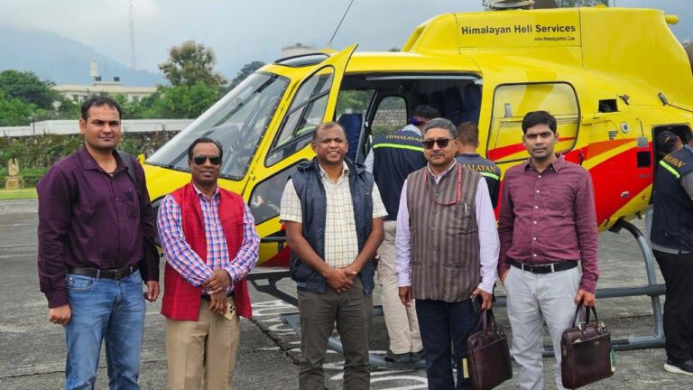 उत्तराखंड में आपदा क्षति का आकलन करती अंतर मंत्रालय टीम