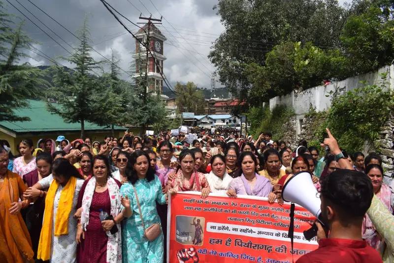 Pithoragarh Protest for Nanhi Pari Justice 2025