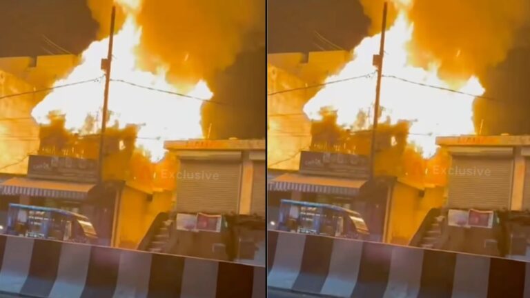 हल्द्वानी ट्रांसपोर्ट नगर में रेस्टोरेंट में लगी भीषण आग