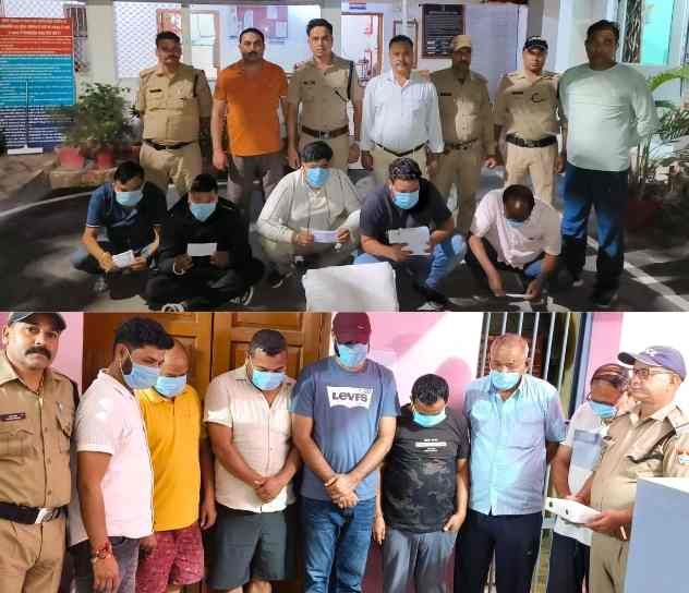 नैनीताल पुलिस की छापेमारी में 12 जुआरी गिरफ्तार, 6.67 लाख नकद बरामद