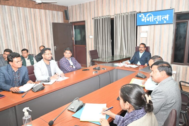 District Magistrate Lalit Mohan Rayal meeting on human wildlife conflict prevention in Haldwani