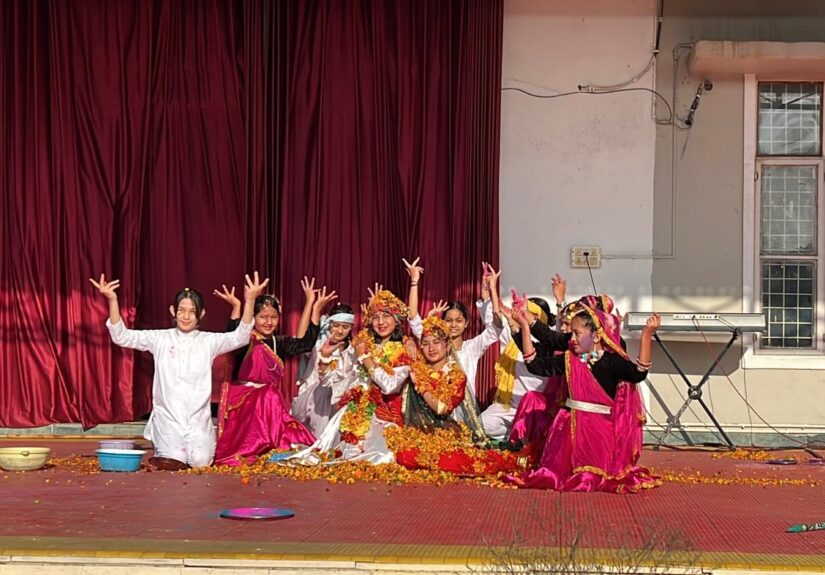 Holi Celebration at Arden Progressive School Lamachaur