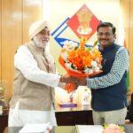 Hemkund Sahib Gurudwara in Chamoli Uttarakhand with devotees during pilgrimage season