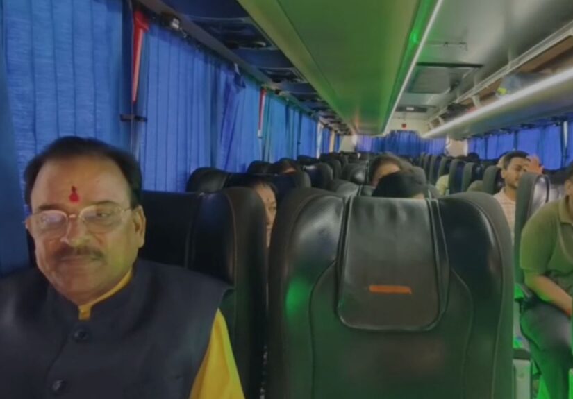 अजय भट्ट ने हल्द्वानी से दिल्ली तक बस यात्रा कर दिया ऊर्जा संरक्षण का संदेश