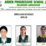 आर्डन प्रोग्रेसिव स्कूल हल्द्वानी का कक्षा 12वीं बोर्ड परीक्षा परिणाम 2026