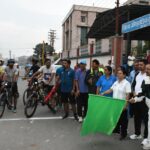 हल्द्वानी में सेवा पखवाड़ा 2026 के दौरान सांसद अजय भट्ट ने साइकिलिंग प्रतियोगिता को हरी झंडी दिखाकर शुभारंभ किया।