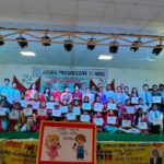 आर्डन प्रोग्रेसिव स्कूल लामाचौड़ में आयोजित कुमाऊँनी भाषण एवं स्वरचित कविता प्रतियोगिता में प्रस्तुति देते विद्यार्थी
