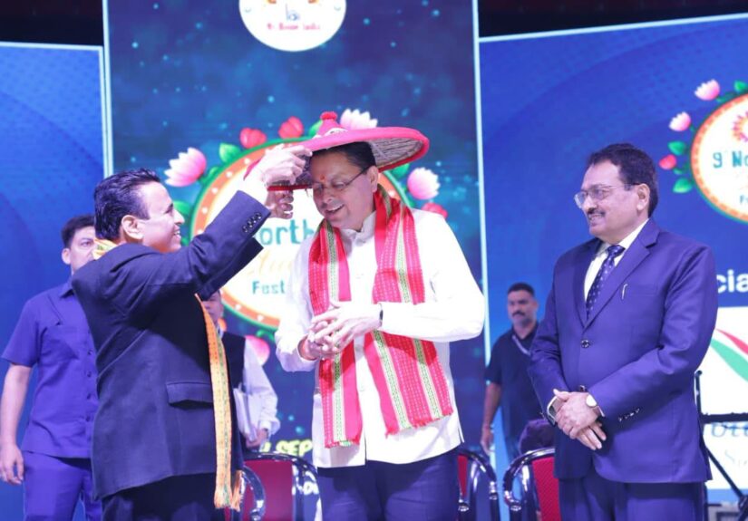 NeST Fest-2026 में पूर्वोत्तर के युवाओं को संबोधित करते मुख्यमंत्री पुष्कर सिंह धामी